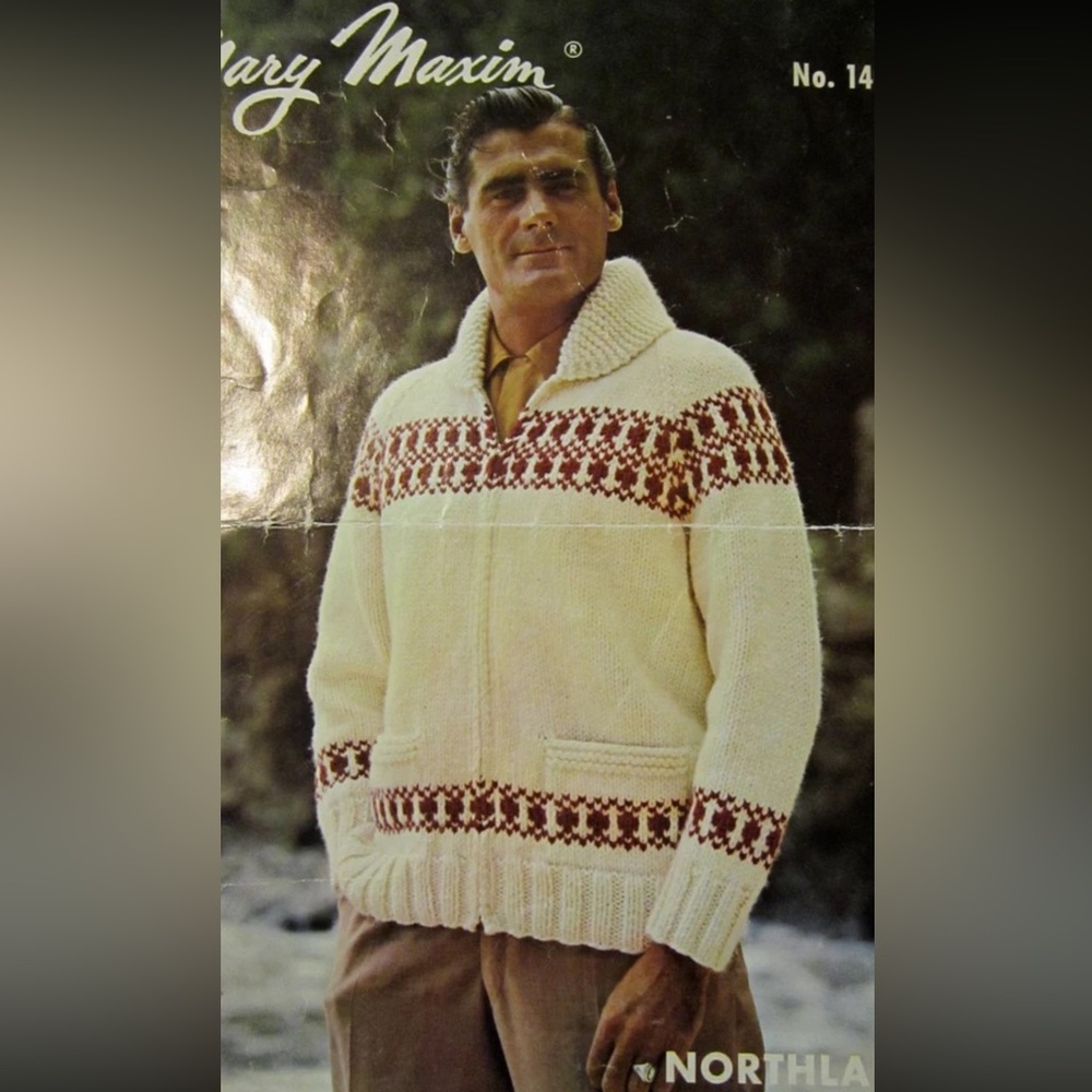 VTG Mary Maxim 1960s Handknit Cardigan - Picture 11 of 11